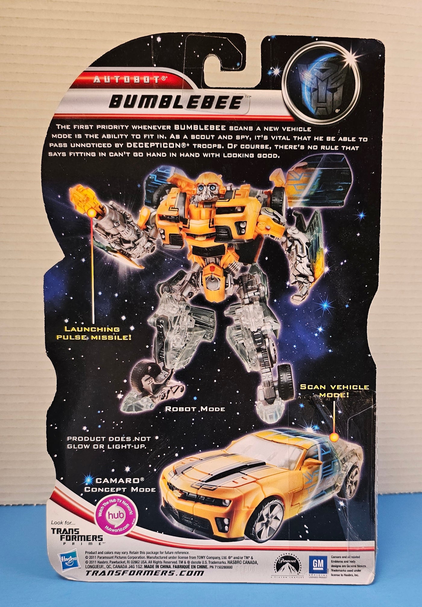 TRANSFORMERS DOTM, THE SCAN SERIES DELUXE CLASS BUMBLEBEE