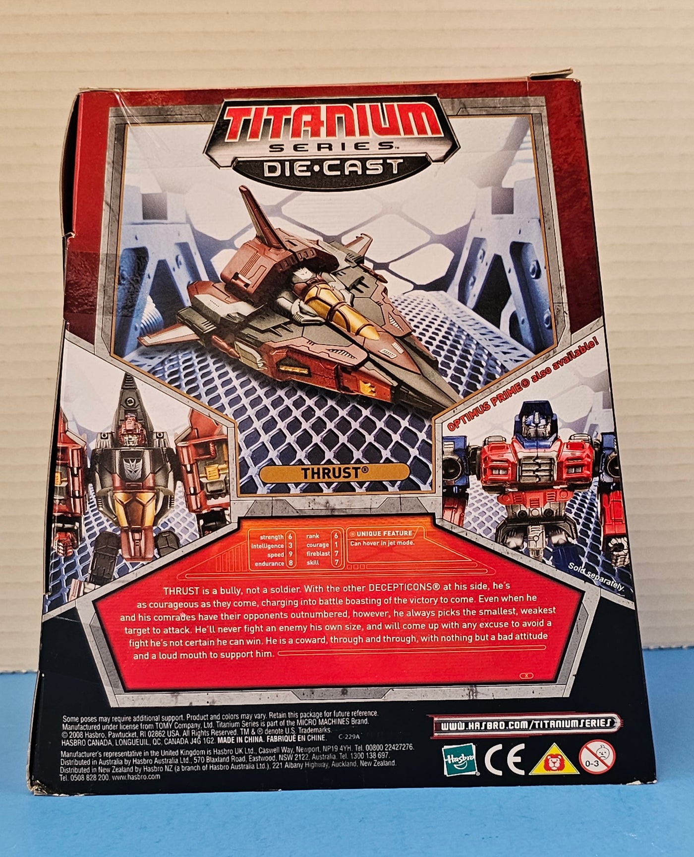 TRANSFORMERS UNIVERSE TITANIUM SERIES DIE CAST THRUST