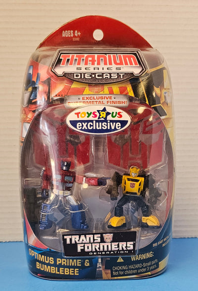 TRANSFORMERS TITANIUM SERIES OPTIMUS PRIME & BUMBLEBEE