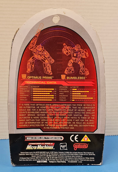 TRANSFORMERS TITANIUM SERIES OPTIMUS PRIME & BUMBLEBEE