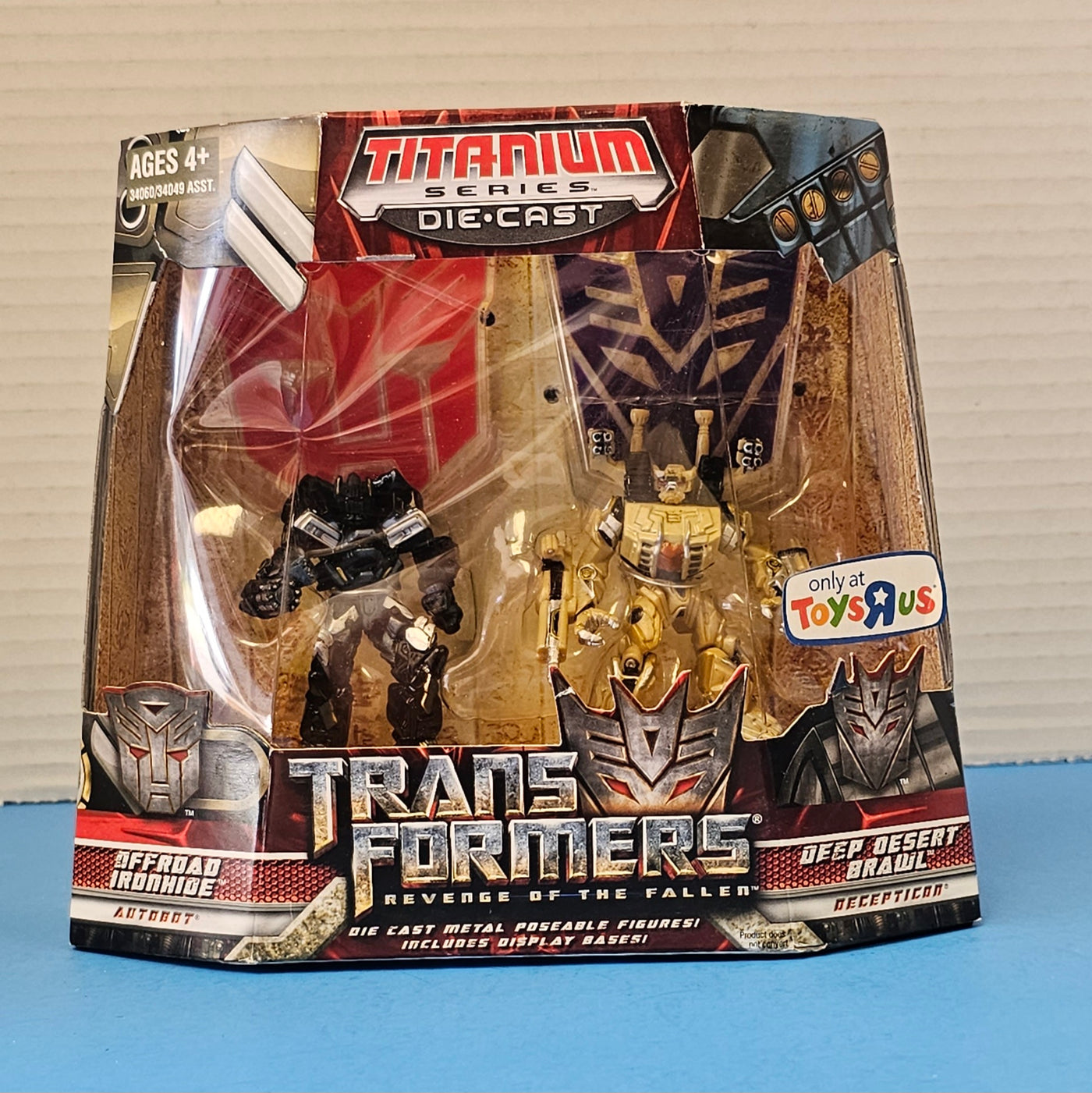 TRANSFORMERS TITANIUM SERIES REVENGE OF THE FALLEN OFFROAD IRONHIDE & DEEP DESERT BRAWL