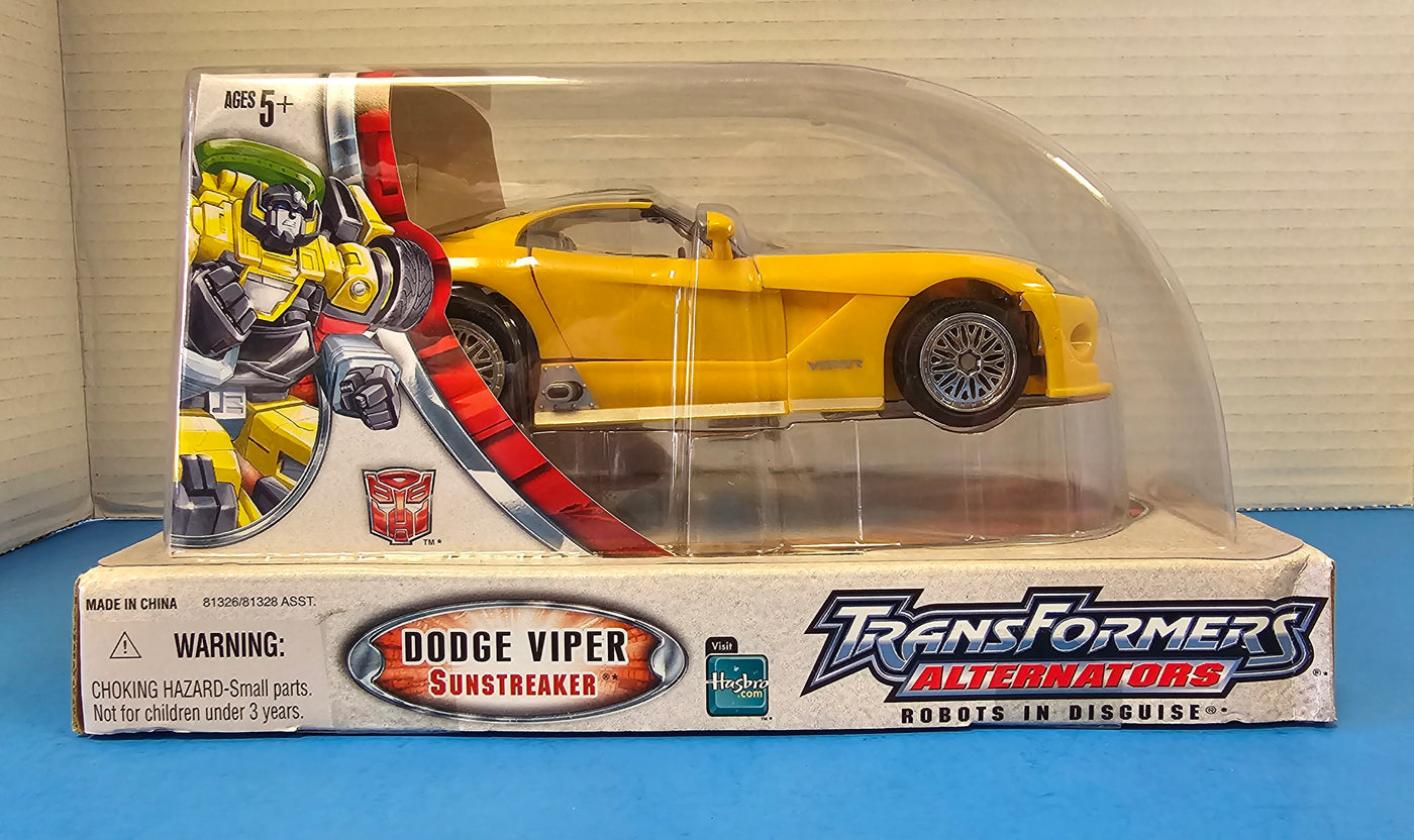 TRANSFORMERS ALTERNATORS DODGE VIPER SUNSTRAKER