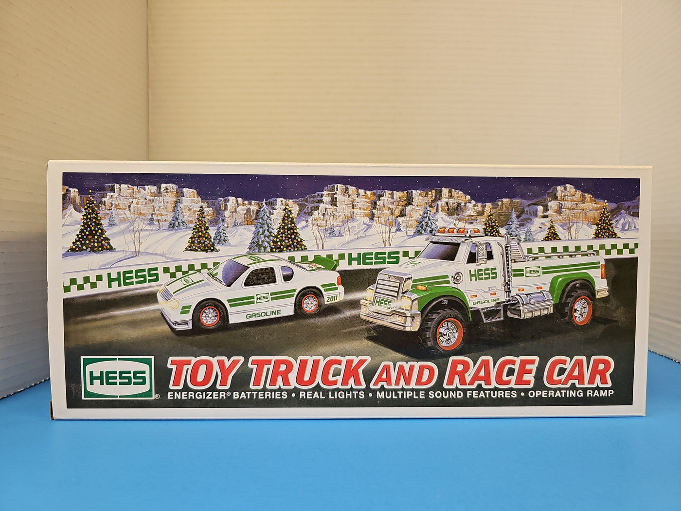 2011 HESS TOY TRUCK AND RACE CAR