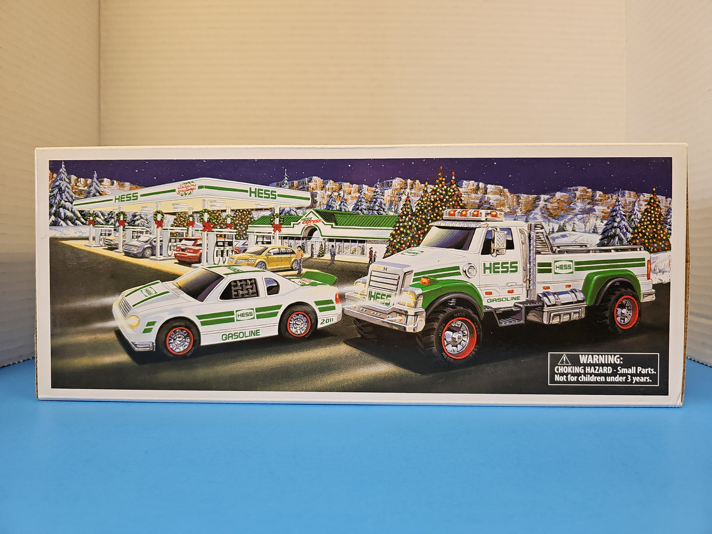 2011 HESS TOY TRUCK AND RACE CAR