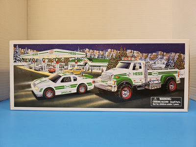 2011 HESS TOY TRUCK AND RACE CAR