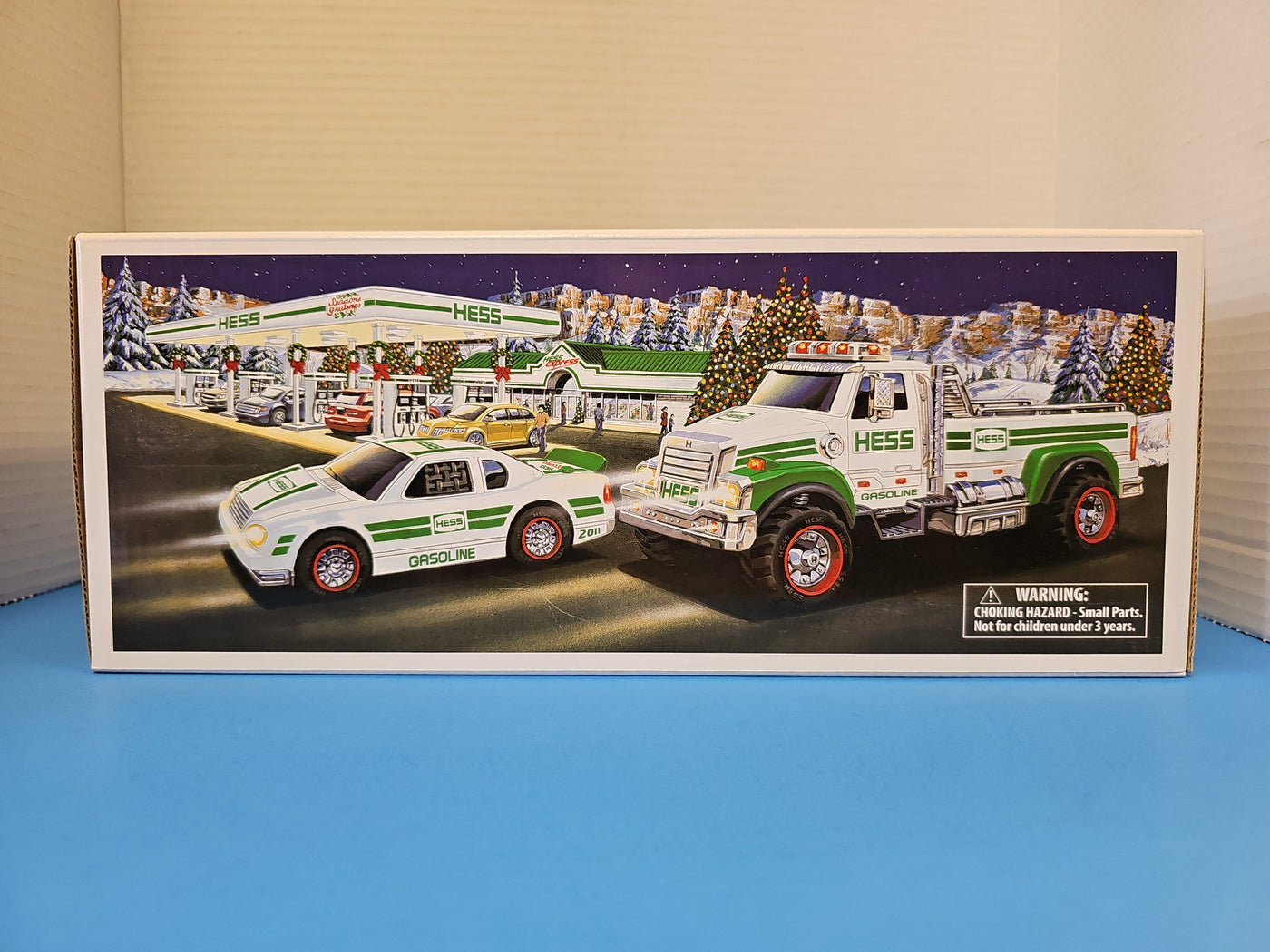 2011 HESS TOY TRUCK AND RACE CAR