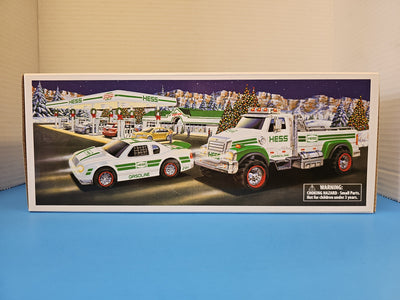 2011 HESS TOY TRUCK AND RACE CAR