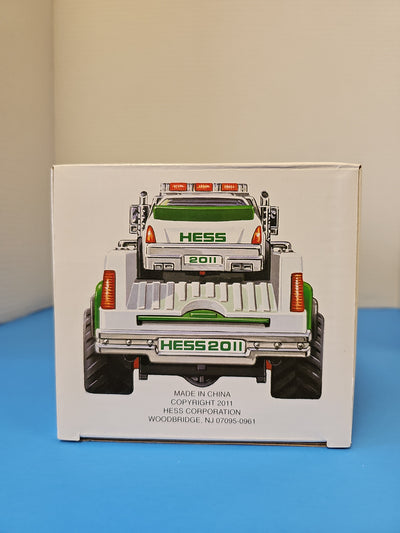 2011 HESS TOY TRUCK AND RACE CAR