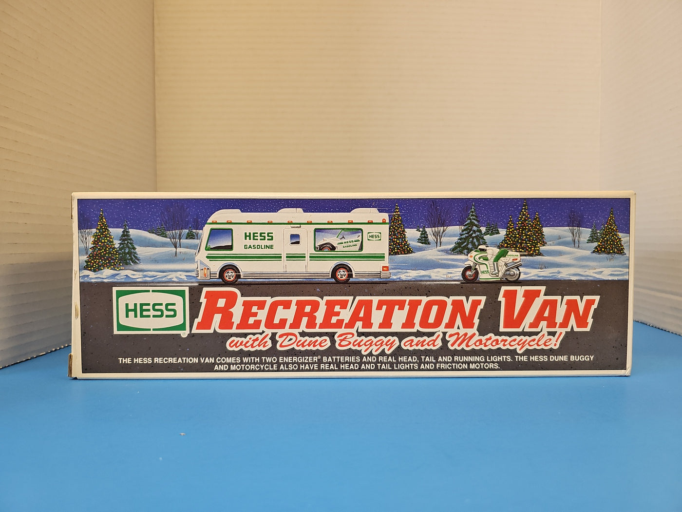 1998 HESS RECREATION VAN WITH DUNE BUGGY AND MOTORCYCLE