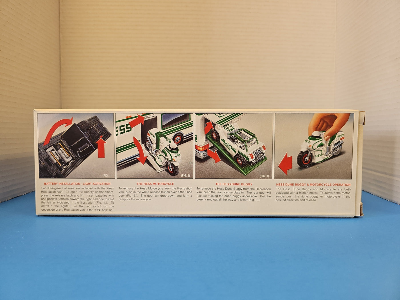 1998 HESS RECREATION VAN WITH DUNE BUGGY AND MOTORCYCLE