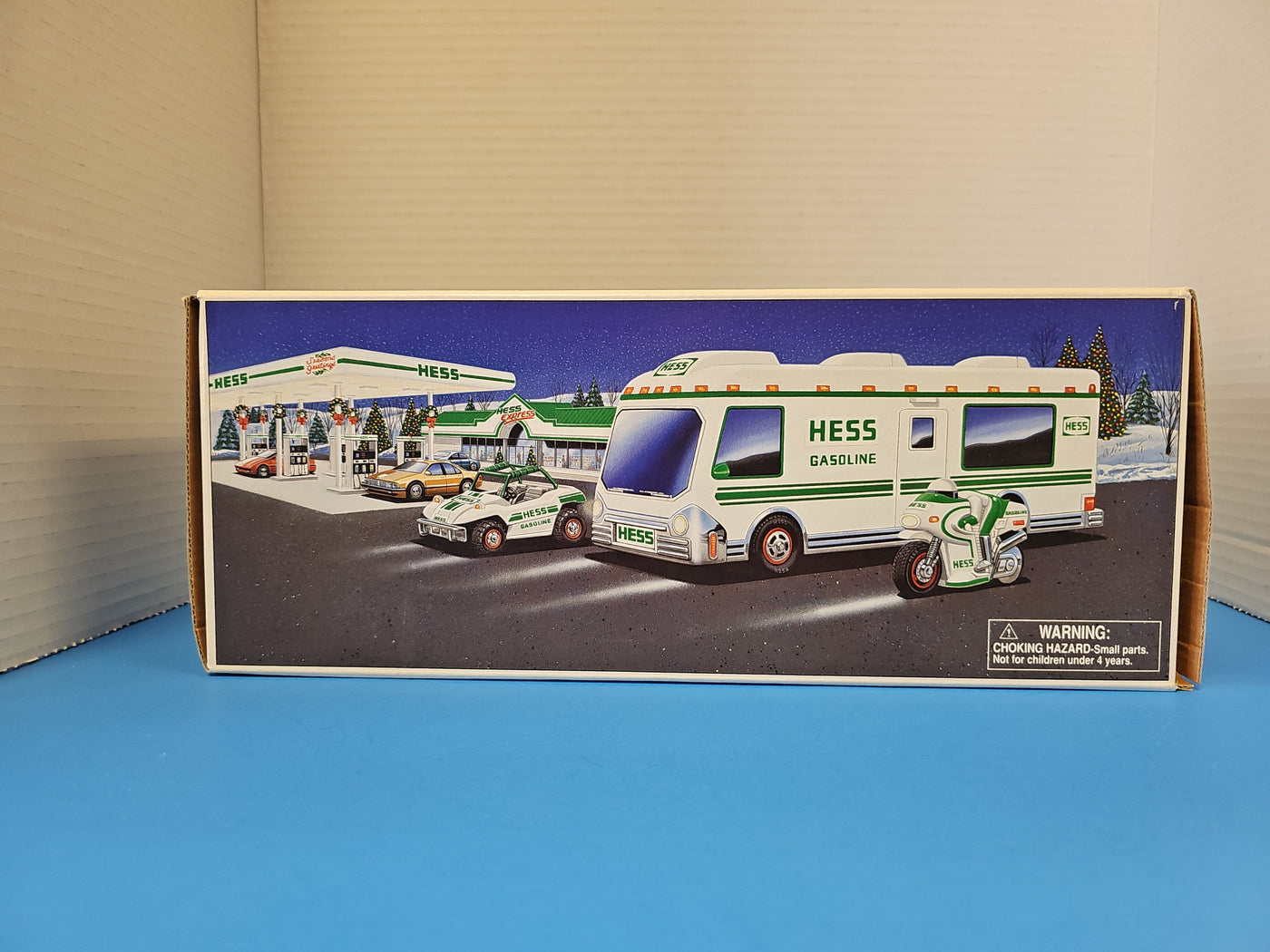 1998 HESS RECREATION VAN WITH DUNE BUGGY AND MOTORCYCLE