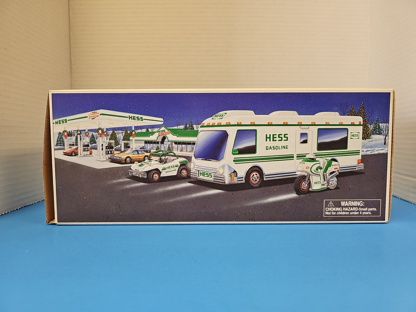 1998 HESS RECREATION VAN WITH DUNE BUGGY AND MOTORCYCLE