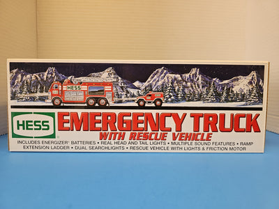 2005 HESS EMERGENCY TRUCK WITH RESCUE VEHICLE