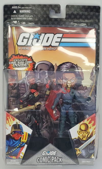 Iron Grenadier and Destro 2 Pack with Comic Book