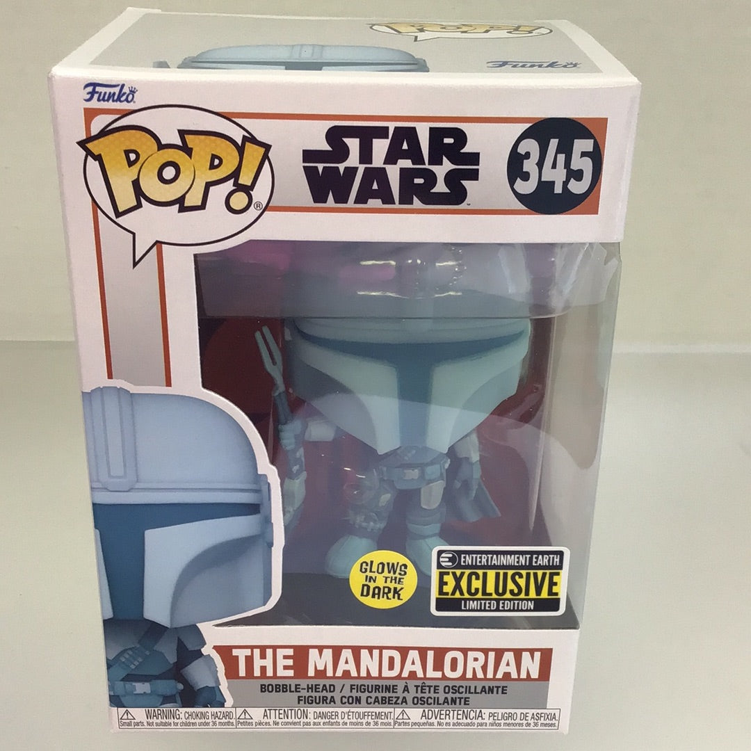 Star Wars The Mandalorian Glows In The Dark POP! Vinyl Figure #345